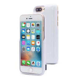 iPhone 8 Plus / 7 Plus / 6s Plus / 6 Plus Dual Portable Power Charging Cover 7200 mAh (White)